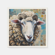 Cute sheep Paper napkin
