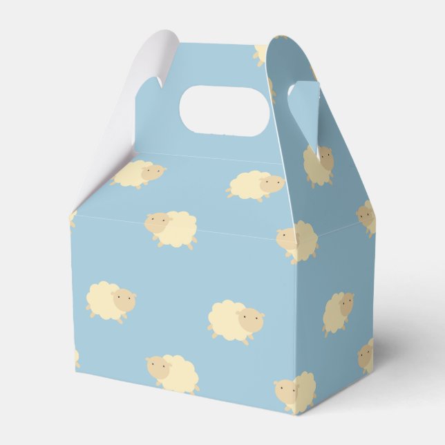 Cute Sheep Pattern Favour Box (Front Side)