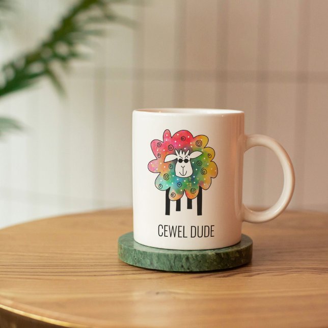Cute Sheep Pun Cewel Dude Mug (Creator Uploaded)