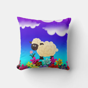 Cute Sheep Throw Pillow