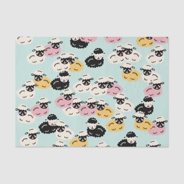 Cute Sheep Tissue Paper (Front)