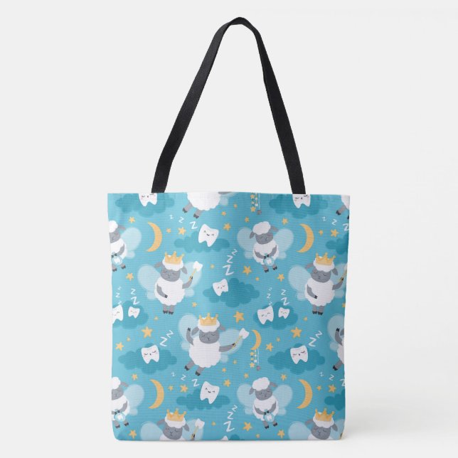 Cute Sheep Tooth Fairy Dentist Hygienist  Tote Bag (Front)