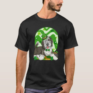 Cute Sheepadoodle Dog Lucky St Patricks Day T-Shirt