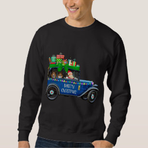 Cute Sheltie Christmas, Shelties with Santa Shelti Sweatshirt