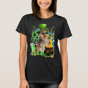 Cute Sheltie So Cool Happy Patrick's Day Beer Pot T-Shirt