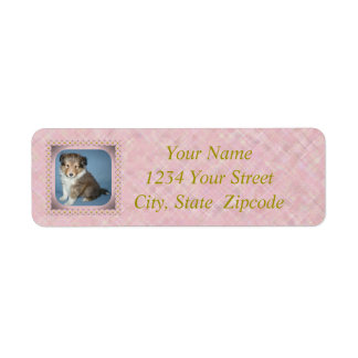 Cute Shetland Sheepdog Puppy Dog Address Labels