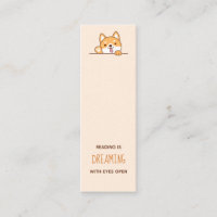 Cute Shiba Inu Corgi Dog Bookmark Quote