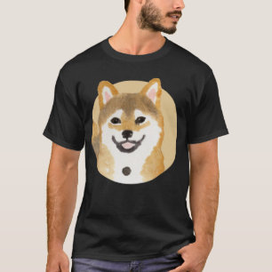 Cute Shiba Inu Dog   Japanese Painting Minimal T-Shirt