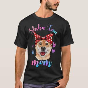 Cute Shiba Inu Dog Mum Mama Puppy  Mother T-Shirt