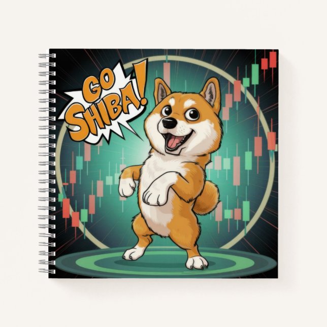 Cute Shiba Inu Dog Notebook (Front)