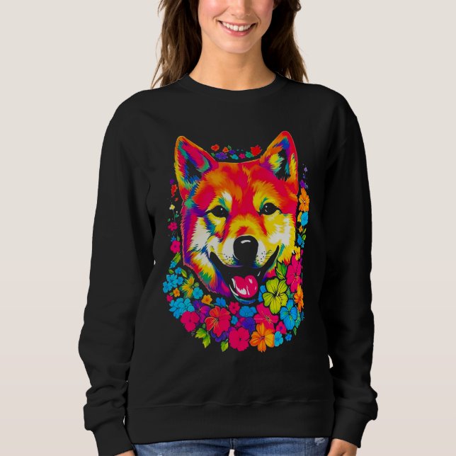 Cute Shiba Inu Dog Sweatshirt (Front)