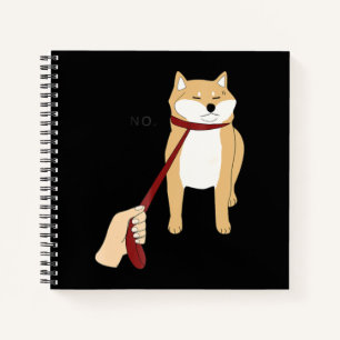 Cute shiba inu Nope dog funny design Notebook