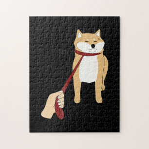 Cute Shiba Inu Nope - Doge Meme Jigsaw Puzzle