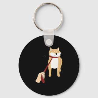 Cute Shiba Inu Nope - Doge Meme Key Ring