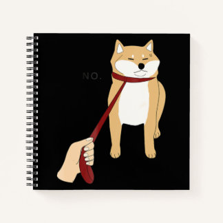 Cute Shiba Inu Nope - Doge Meme Notebook