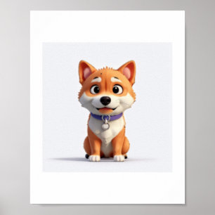 Cute Shiba Inu Poster