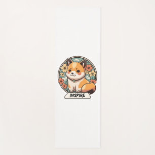 Cute Shiba Inu Pup Yoga Mat