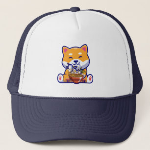 Cute Shiba Inu Puppy Dog T-Shirt Trucker Hat