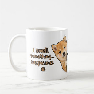 Cute Shiba Inu Puppy Funny Smell Quote Kawaii Dog  Coffee Mug