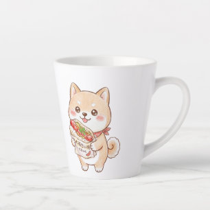 Cute Shiba Inu with Taiwan Sausage Wrap Kawaii N Latte Mug