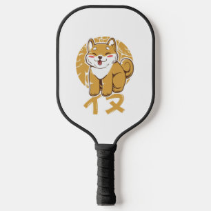 Cute Shiba Puppy Pickleball Paddle