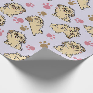Cute Shih Tzu Dog Wrapping Paper