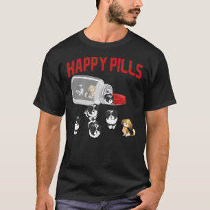 Cute Shih Tzu Happy Pills Puppy Owner Product T-Shirt