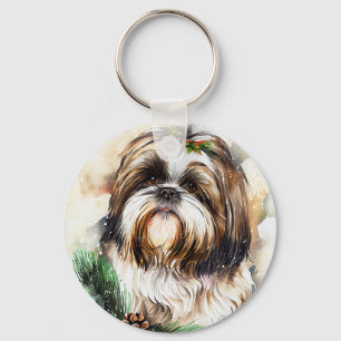 Cute Shih Tzu Key Ring