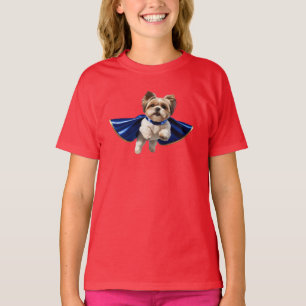 Cute Shih Tzu Superhero Kid's T-Shirt