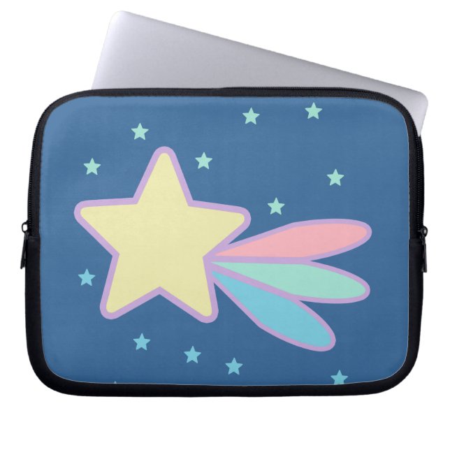 Cute Shooting Star Comet Laptop Sleeve (Front)