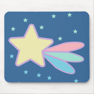 Cute Shooting Star Comet Mouse Pad
