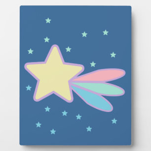 Cute Shooting Star Comet Plaque