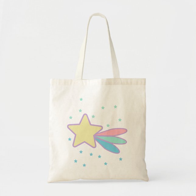 Cute Shooting Star Comet Tote Bag (Front)