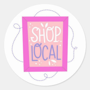 Cute Shop Local Sticker