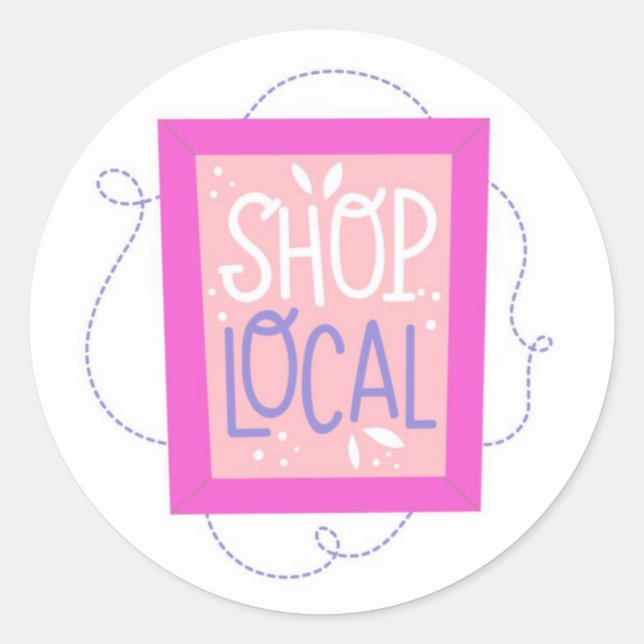 Cute Shop Local Sticker (Front)
