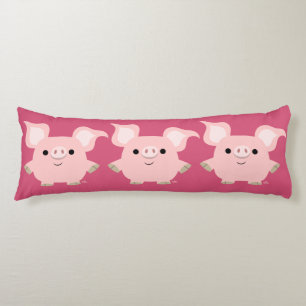 Cute Shorty Cartoon Pig Body Pillow