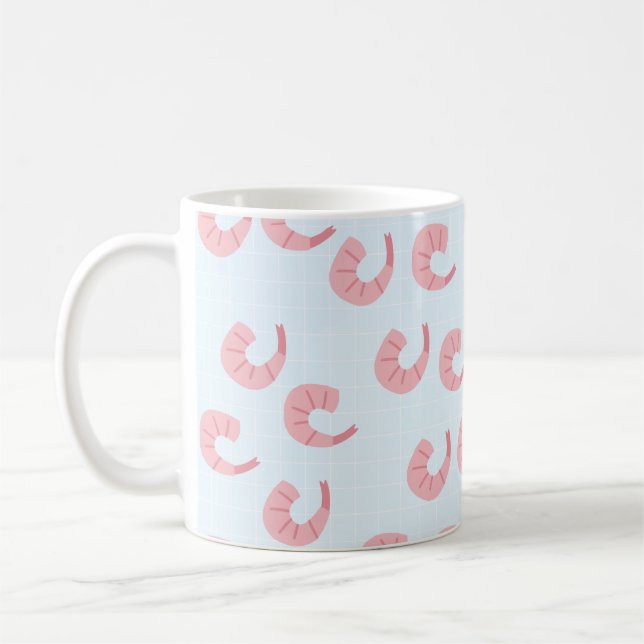 Cute Shrimp Coffee Mug (Left)