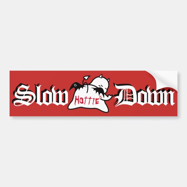 Cute Shy Devil in LOVE Bumper Sticker (Front)
