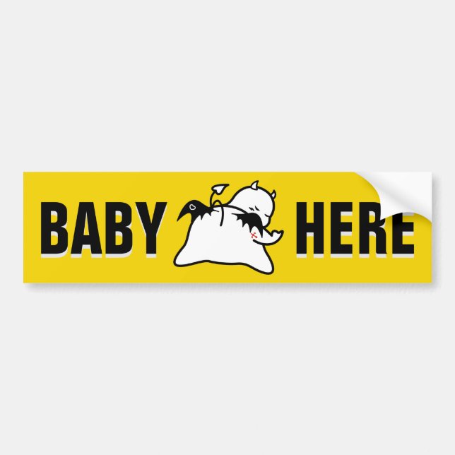 Cute Shy Devil in LOVE Bumper Sticker (Front)
