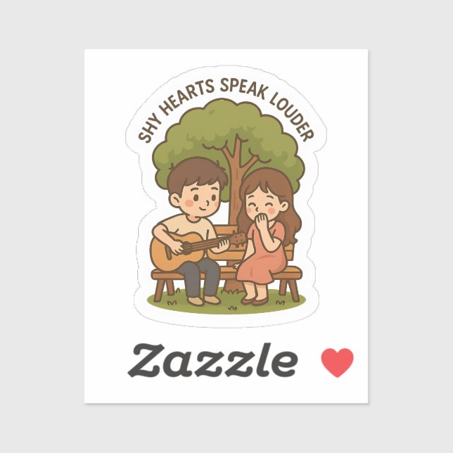 Cute Shy Love Guitar Couple (Sheet)