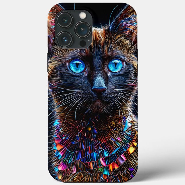 Cute Siamese cat Case-Mate iPhone Case (Back)