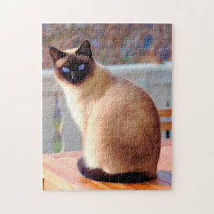 Cute Siamese Cat Jigsaw Puzzle