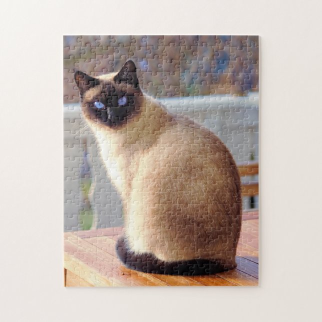 Cute Siamese Cat Jigsaw Puzzle (Vertical)