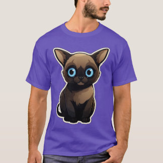 Cute Siamese Cat Lover Funny Siamese Cat 7 T-Shirt
