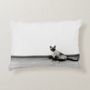 CUTE Siamese Cat Photograph Decorative Cushion