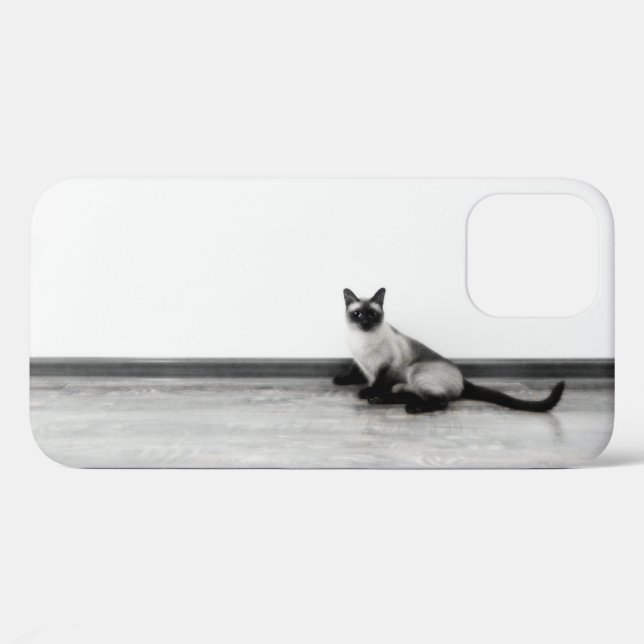 CUTE Siamese Cat Portrait Photograph Case-Mate iPhone Case (Back (Horizontal))