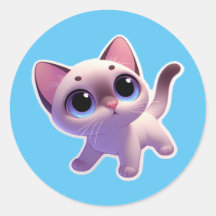 cute siamese cat sticker