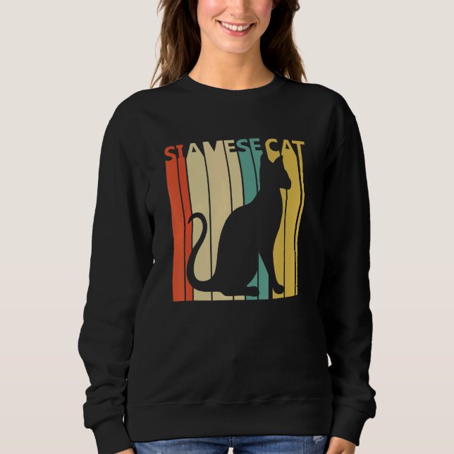 Cute Siamese Cat Sweatshirt (Front)
