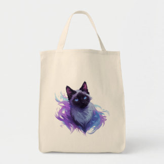 Cute Siamese Cat Tote Bag
