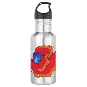 Cute Siamese fighting fish betta cartoon 532 Ml Water Bottle